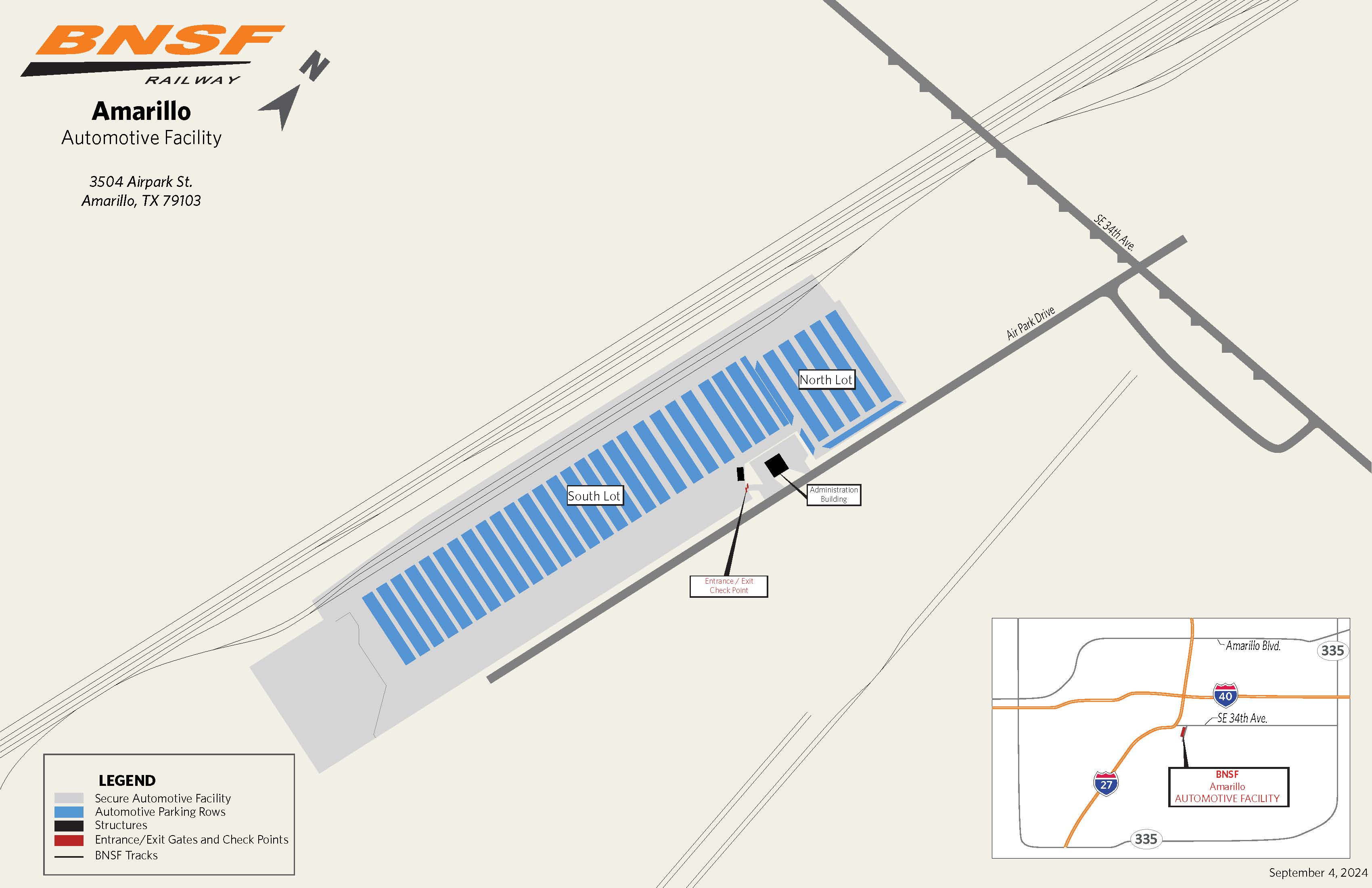 Amarillo, TX Automotive Facility Map
