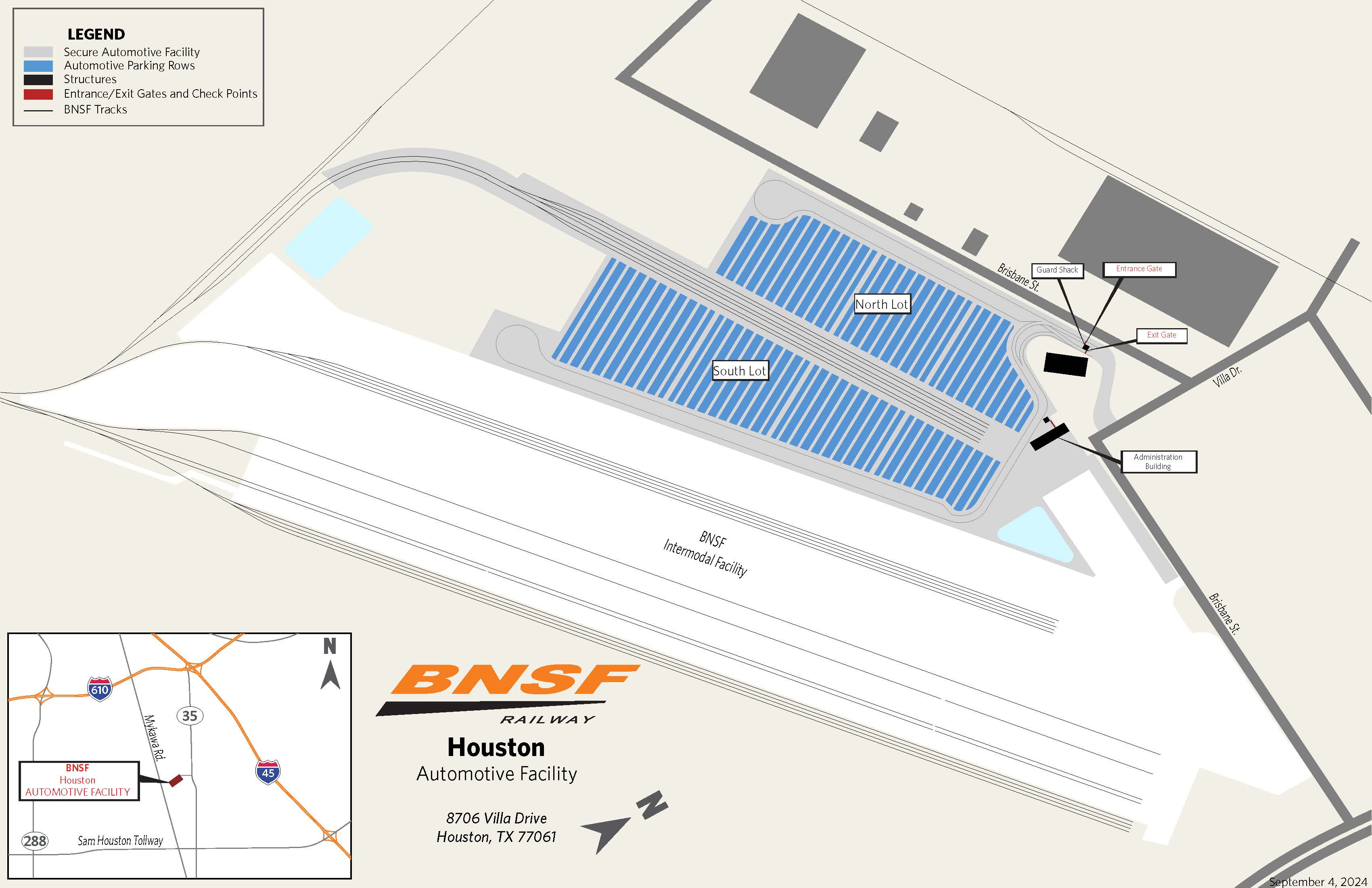 Houston, TX Automotive Facility Map